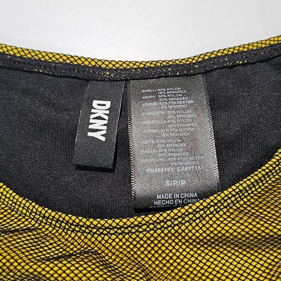 DKNY Cropped Mesh Overlay Bikini Top Size Small - Picture 7 of 10